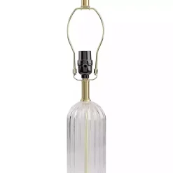 Kirklands Home Table Lamps|Crassula Clear Glass Table Lamp White
