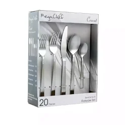 Kirklands Home Flatware & Cutlery|Cravat Stainless Steel 20-pc. Flatware Set Silver