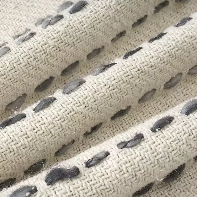 New Cream & Navy Ombre Dash Throw Pillow Pillows