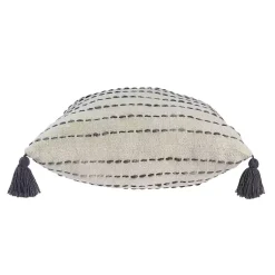 New Cream & Navy Ombre Dash Throw Pillow Pillows