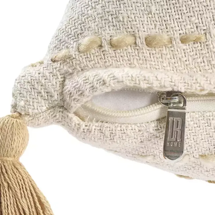 New Cream & Neutral Ombre Dash Throw Pillow Pillows