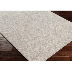 Kirklands Home Area Rugs|Cream and Gray Zig Zag Area Rug, 5x7
