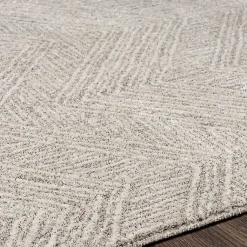 Kirklands Home Area Rugs|Cream and Gray Zig Zag Area Rug, 5x7