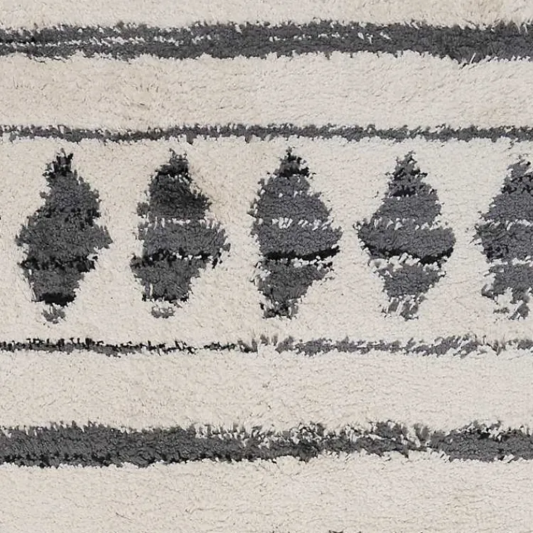 Kirklands Home Area Rugs|Cream Boho Striped Runner Ivory