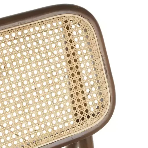 Kirklands Home Accent Chairs|Cream Boucle & Rounded Rattan Back Accent Chair White