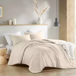 Kirklands Home Comforters|Cream Chambray 3-pc. Full/Queen Comforter Set Ivory