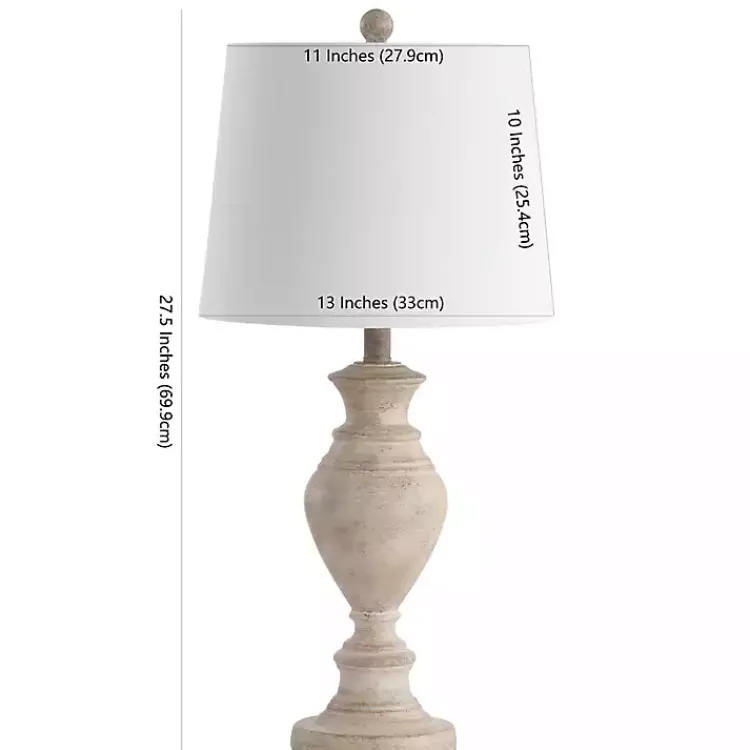 Kirklands Home Table Lamps|Cream Classic Curve Table Lamp White