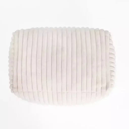 Kirklands Home Benches & Ottomans|Cream Comfy Foam Lounge Ottoman White