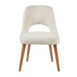 Kirklands Home Dining Chairs|Cream Cut-Out Pecan Wood Dining Chairs, Set of 2 White