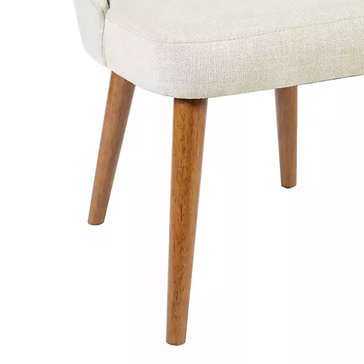 Kirklands Home Dining Chairs|Cream Cut-Out Pecan Wood Dining Chairs, Set of 2 White