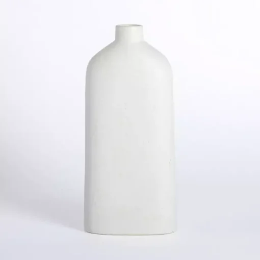 Best Cream Distressed Ceramic Tabletop Vase, 16 in. Vases