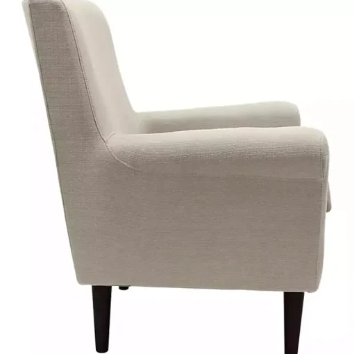 Kirklands Home Accent Chairs|Cream Ellen Rolled Arms Accent Chair White