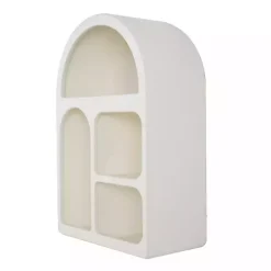 Kirklands Home Shelves|Cream Geometric Arch Wall Shelf
