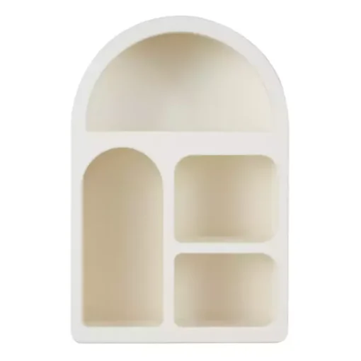 Kirklands Home Shelves|Cream Geometric Arch Wall Shelf