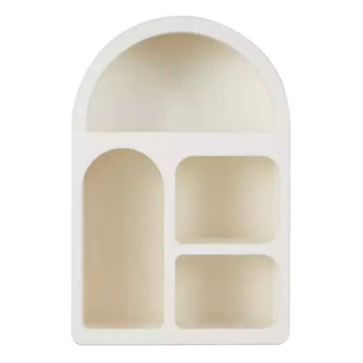Kirklands Home Shelves|Cream Geometric Arch Wall Shelf