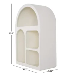 Kirklands Home Shelves|Cream Geometric Arch Wall Shelf