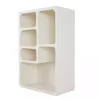 Kirklands Home Shelves|Cream Geometric 5-Section Wall Shelf