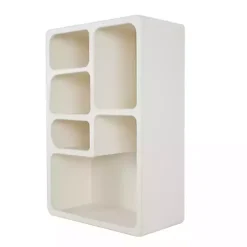 Kirklands Home Shelves|Cream Geometric 5-Section Wall Shelf