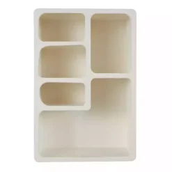 Kirklands Home Shelves|Cream Geometric 5-Section Wall Shelf