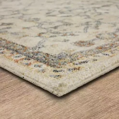 Kirklands Home Area Rugs|Cream Granary Floral Runner, 2x10 Ivory