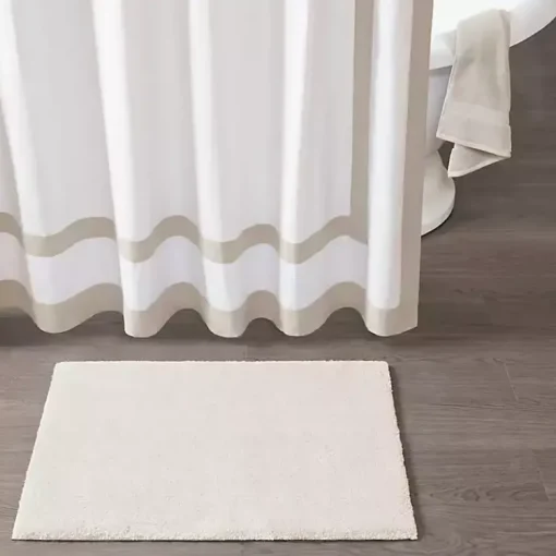 Kirklands Home Bathroom Rugs|Cream High Pile Marshmallow Bath Mat, 30 in. Ivory
