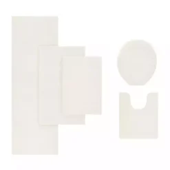 Kirklands Home Bathroom Rugs|Cream High Pile Marshmallow Bath Mat, 72 in. Ivory