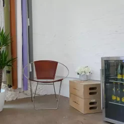 Cream Hydrangea Arrangement in Cement Planter Arrangements & Greenery