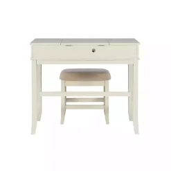 Kirklands Home Dressers & Chests|Cream Jennifer Flip-Top 2-pc. Vanity Set White