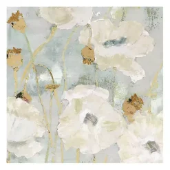 Kirklands Home Canvas Art|Cream Poppies in the Wind Giclee Canvas Art Print
