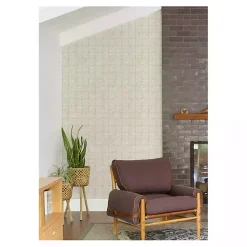 Kirklands Home Wall Murals & Wallpaper|Cream Provincial Tiles Peel & Stick Wallpaper Tan