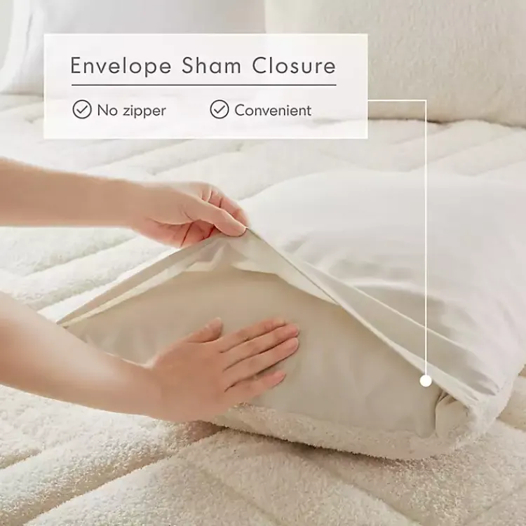 Kirklands Home Comforters|Cream Quilted Teddy 2-pc. Twin Comforter Set Ivory