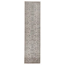 Kirklands Home Area Rugs|Cream Royal Motif Wilson Floor Runner, 2x10