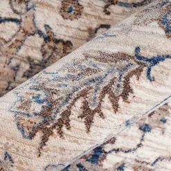 Kirklands Home Area Rugs|Cream Royal Motif Wilson Floor Runner, 2x10