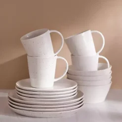 Kirklands Home Dinnerware|Cream Simple Things Dinner Plates, Set of 4 Ivory