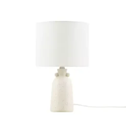 Kirklands Home Table Lamps|Cream Speckled Ceramic Table Lamp White
