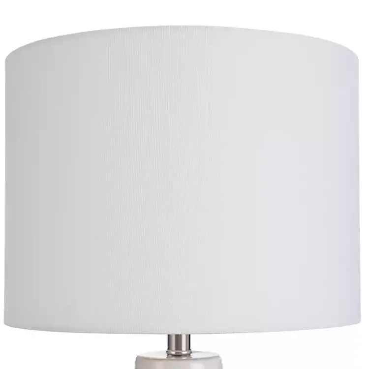 Kirklands Home Table Lamps|Cream Speckled Two Tone Table Lamp White