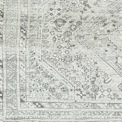 Kirklands Home Area Rugs|Cream Traditional Washable Area Rug, 5x7 Ivory