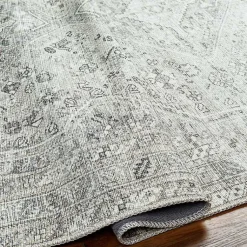 Kirklands Home Area Rugs|Cream Traditional Washable Area Rug, 7x10 Ivory