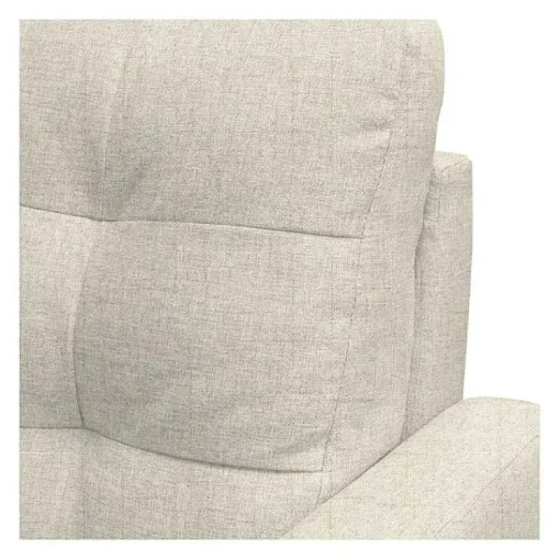 Kirklands Home Accent Chairs|Cream Upholstered Tufted Dani Accent Chair White