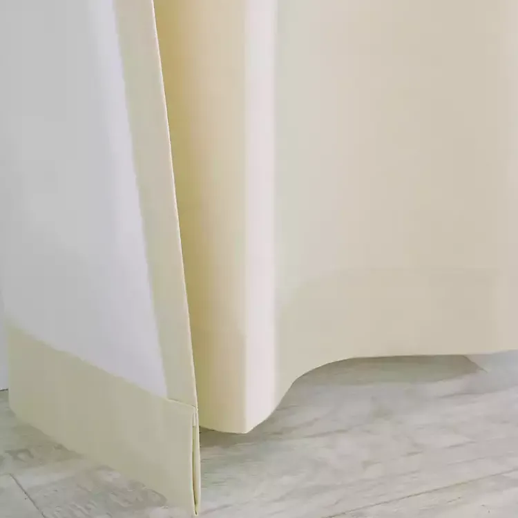 Kirklands Home Curtains & Drapes|Cream Weathermate Blackout Curtain Panel, 84 in. Ivory
