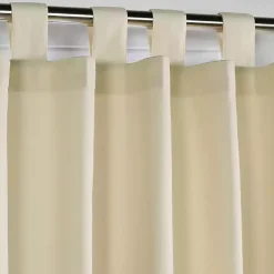Kirklands Home Curtains & Drapes|Cream Weathermate Blackout Curtain Panel, 95 in. Tan