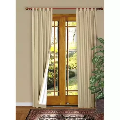Kirklands Home Curtains & Drapes|Cream Weathermate Blackout Curtain Panel, 95 in. Tan