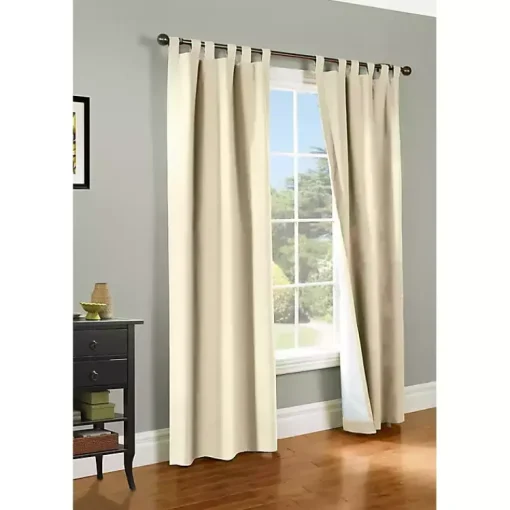 Kirklands Home Curtains & Drapes|Cream Weathermate Curtain Panel, 72 in Ivory
