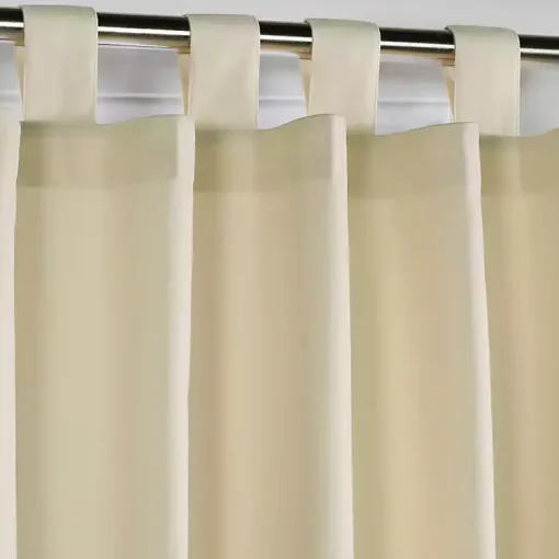 Kirklands Home Curtains & Drapes|Cream Weathermate Curtain Panel, 72 in Ivory
