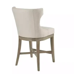 Kirklands Home Bar Stools & Counter Height Stools|Cream Wingback Swivel Seat Counter Stool
