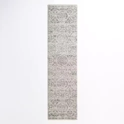 Kirklands Home Area Rugs|Cream Winn Medallion Runner, 2x8 Ivory