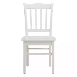 Kirklands Home Dining Chairs|Cream Wood Shaker Dining Chairs, Set of 2 White