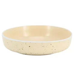 Kirklands Home Dinnerware|Cream Emilia Stoneware 16pc. Dinnerware Set Yellow