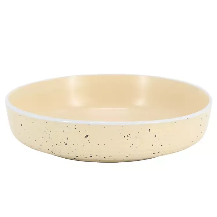 Kirklands Home Dinnerware|Cream Emilia Stoneware 16pc. Dinnerware Set Yellow