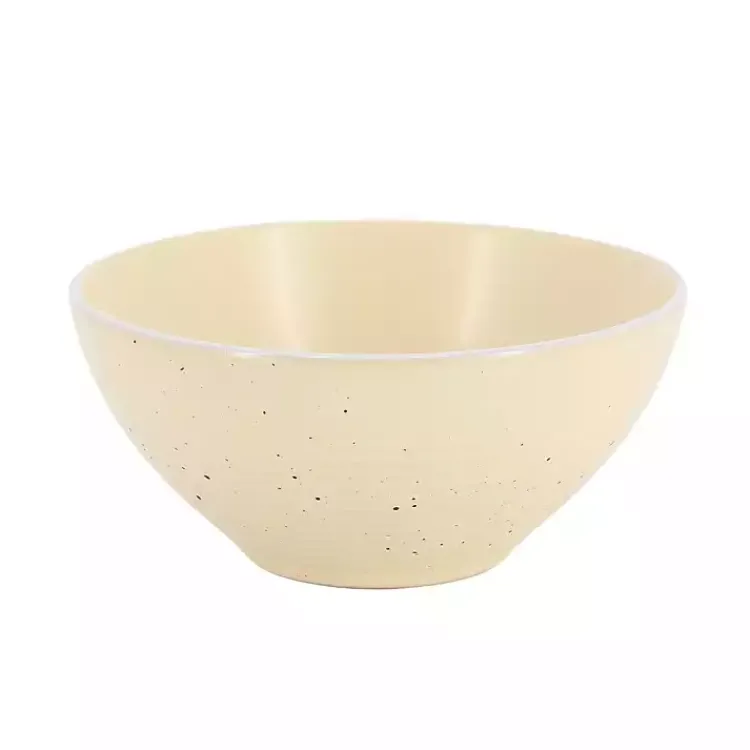 Kirklands Home Dinnerware|Cream Emilia Stoneware 16pc. Dinnerware Set Yellow